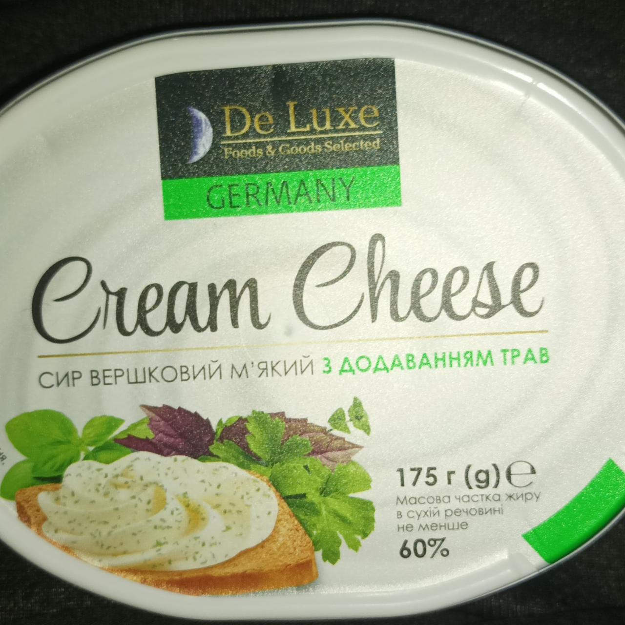 Фото - творожный сыр сливочный с травами De Luxe