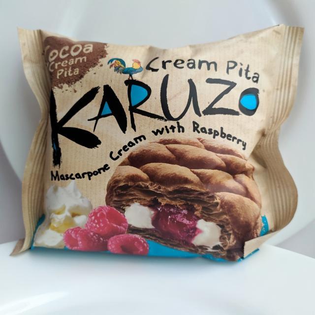 Фото - Karuzo cream pita Mascarpone with raspberry, бисквит шоколадный с маскарпоне и малиной