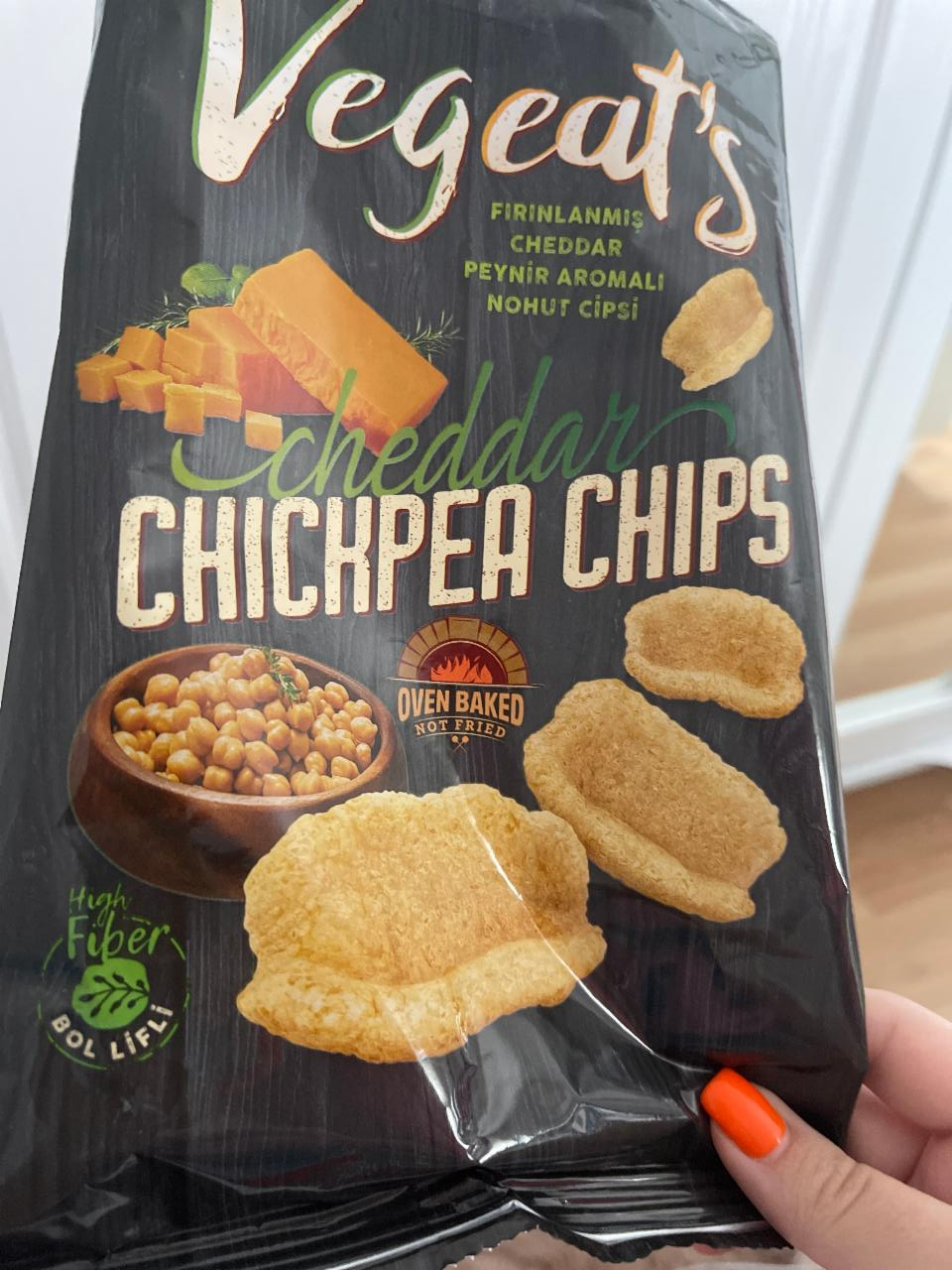 Фото - гороховые чипсы с чеддером Chickpea chips with cheddar Vegeat’s
