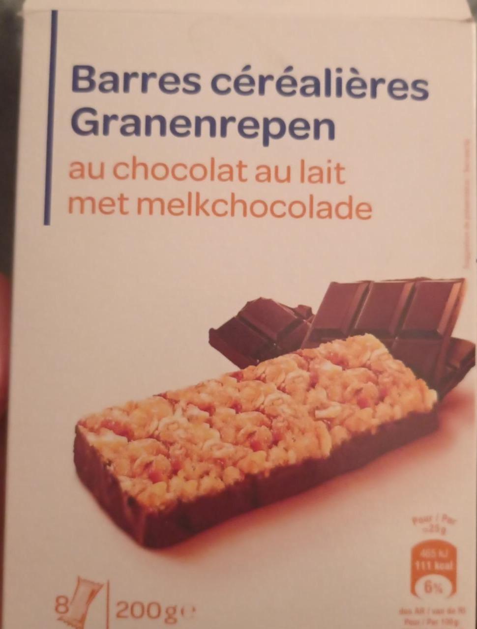Фото - Ботончик шоколад Barres cerealueres Granenrepen Produits blancs Carrefour
