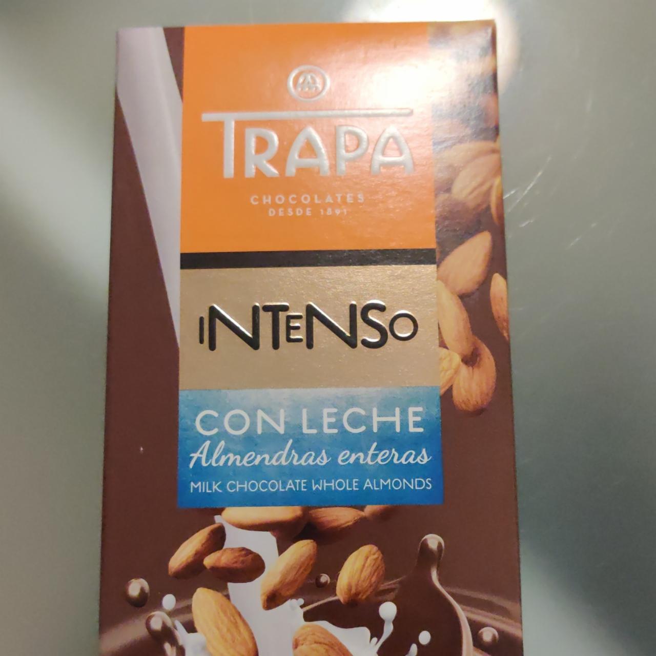 Фото - Шоколад молочный с цельным миндалем Trapa