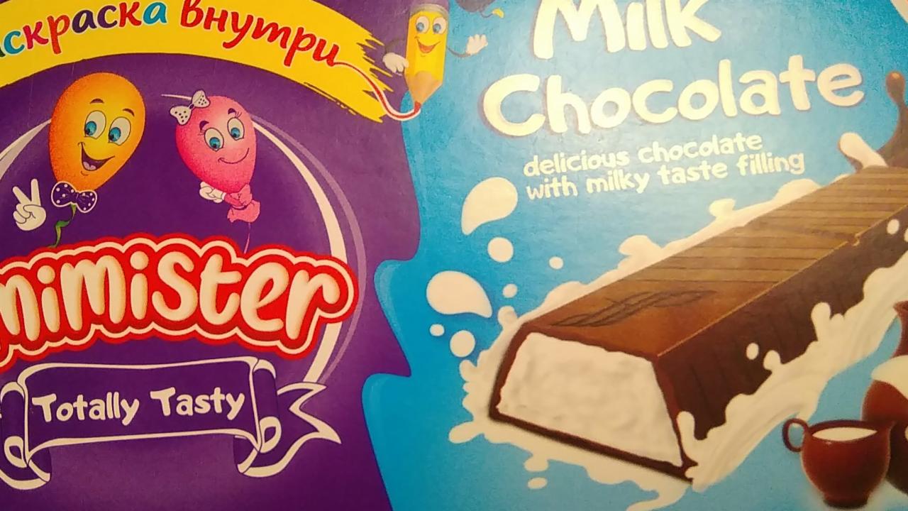 Фото - шоколад молочный Milk Chokolate-Crafers Mimister