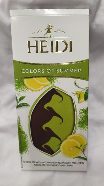 Фото - Heidi темный и белый шоколад с лимоном, зеленым чаем матча