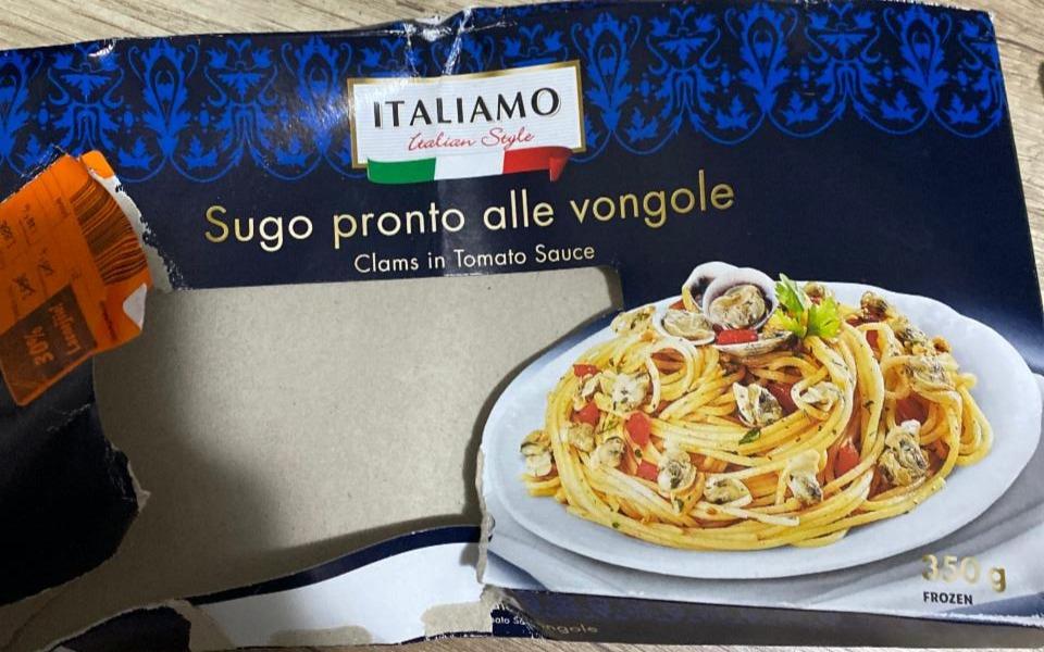 Фото - спагетти с томатным соусом Sugo pronto alle vongole Italiamo