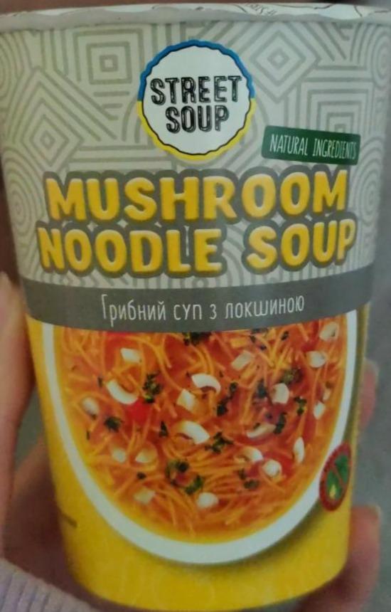Фото - Mushroom noodle soup Street soup