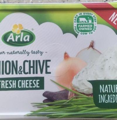 Фото - натуральный йогурт с луком So Cream Cheese Onion&Chives Arla