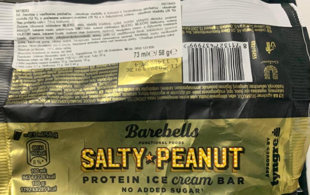 Фото - протеиновое мороженое соленый арахис Barebells
