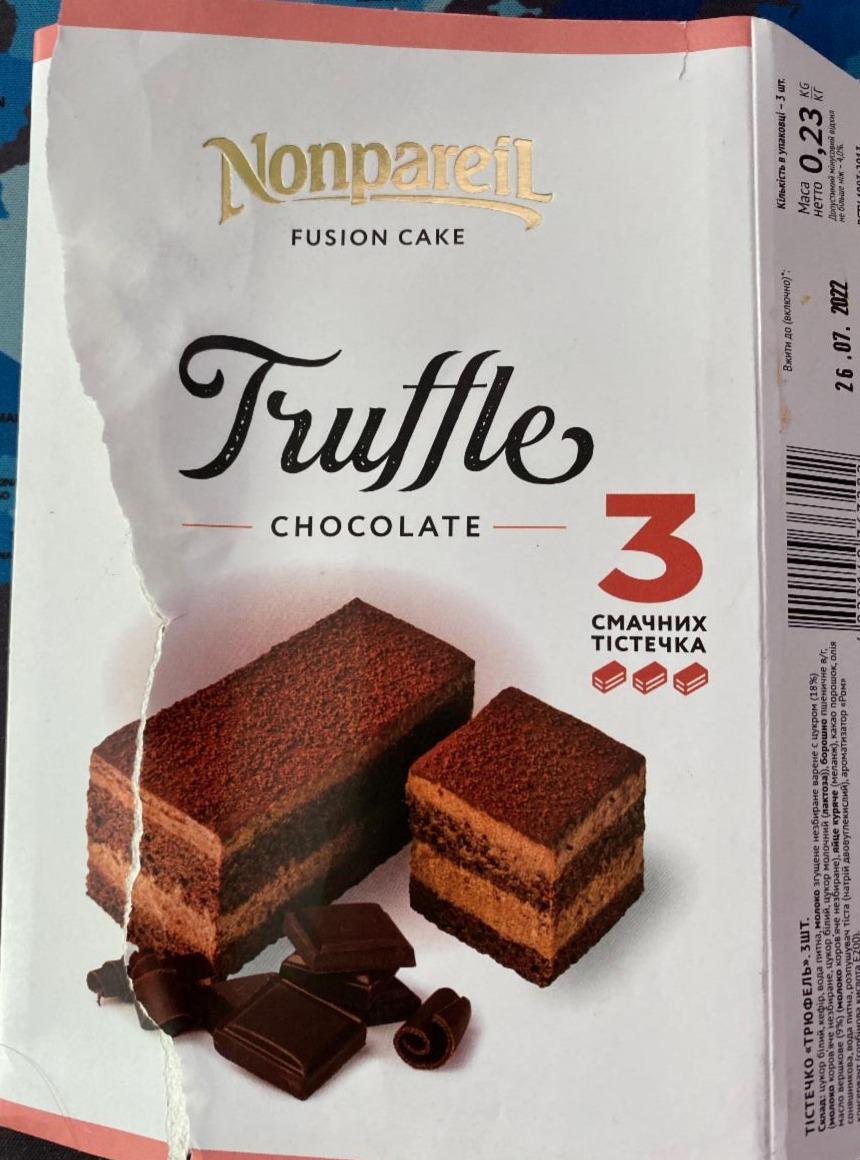 Фото - Пирожное трюфель Truffle chocolate Nonpareil