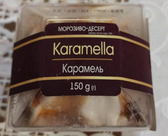 Фото - мороженое-десерт карамель Karamella Gel Amo