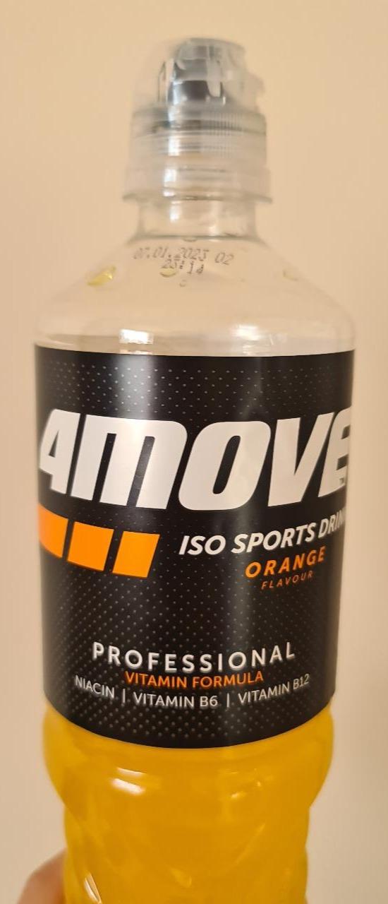 Фото - Напиток безалкогольный негазированный изотонический со вкусом апельсина с добавлением витаминов 4move
