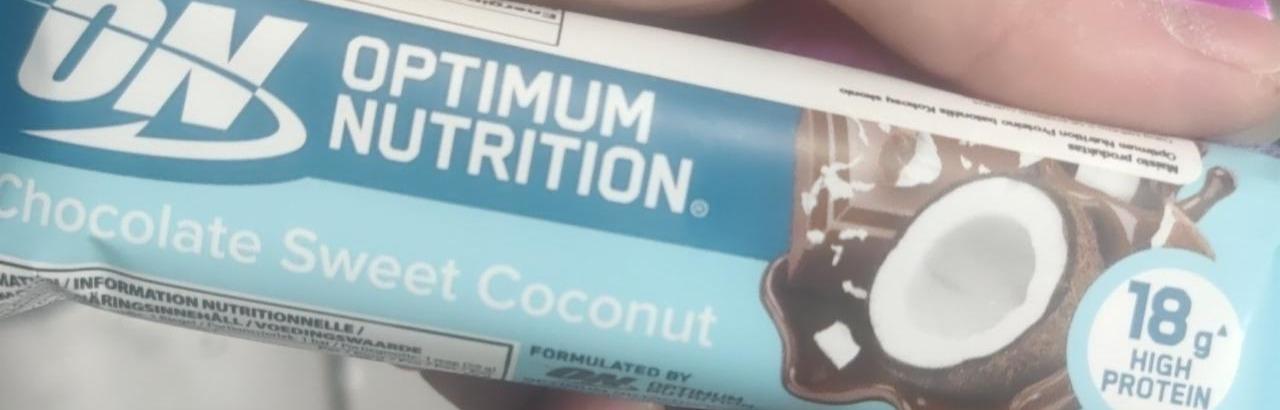 Фото - Протеиновый батончик chocolate Sweet coconut Optimum Nutrition