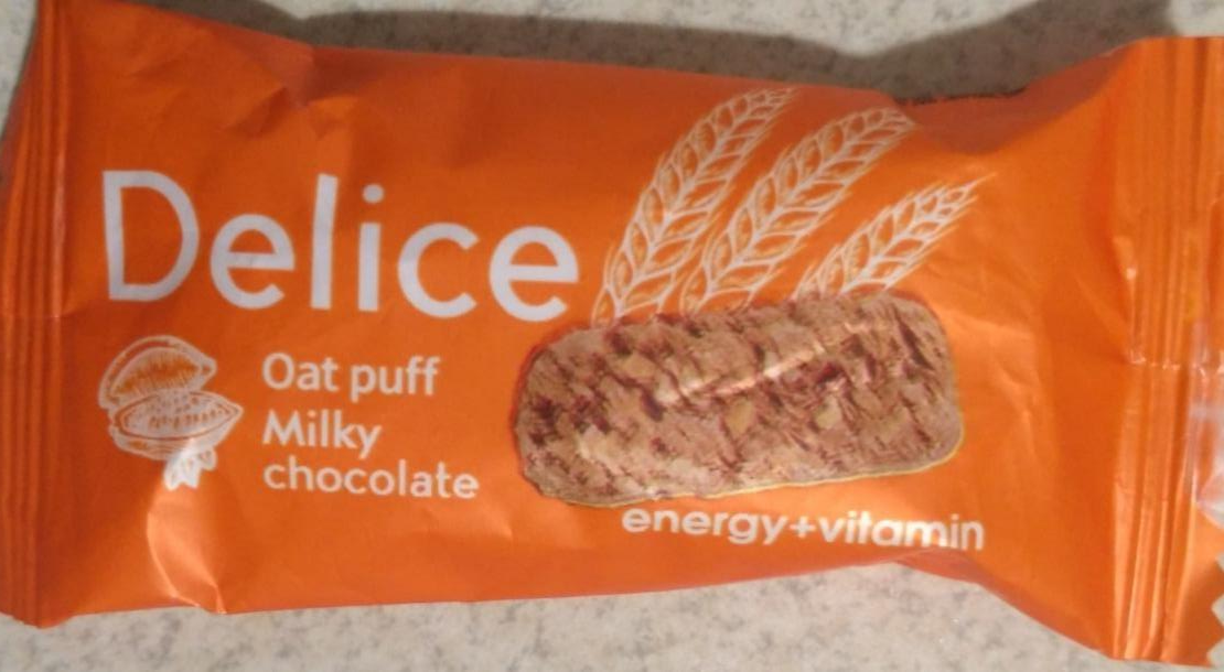 Фото - Oat puff Milky chocolate energy+vitamin Delice