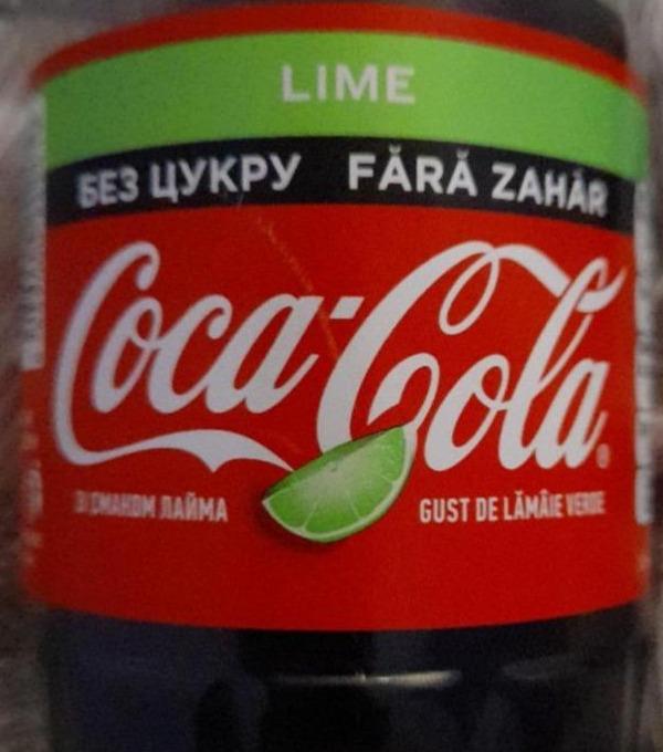 Фото - Напиток безалкогольный сильногазированный бескалорийный Lime Coca-Cola Zero