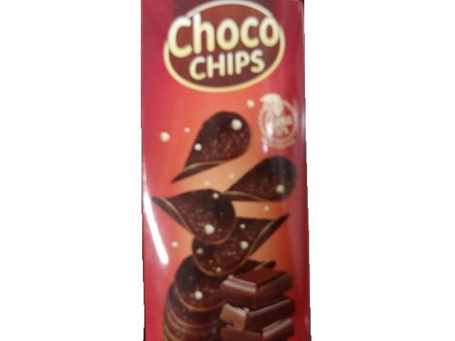 Фото - Чипсы Dolce Albero Choco Chips из темного шоколада с хрустящим рисом