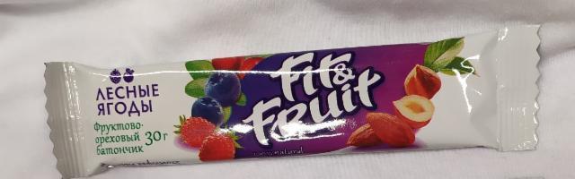 Фото - Фруктово-ореховый батончик лесные ягоды Fit&Fruit Fitofruit