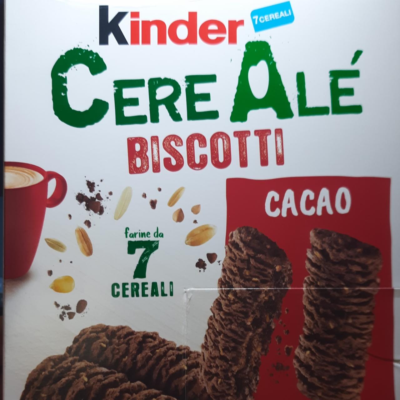 Фото - шоколадные злаковые печеньки с какао Cereale Kinder