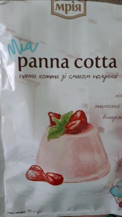 Фото - десерт панна котта со вкусом клубники panna cotta Мрія