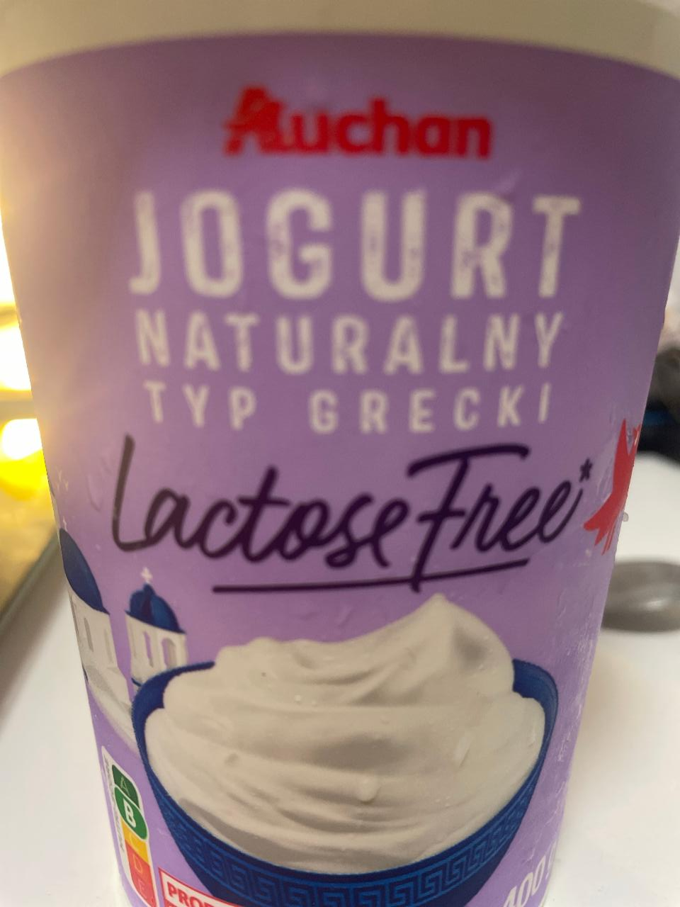 Фото - Jogurt naturalny typ grecki lactose free Auchan