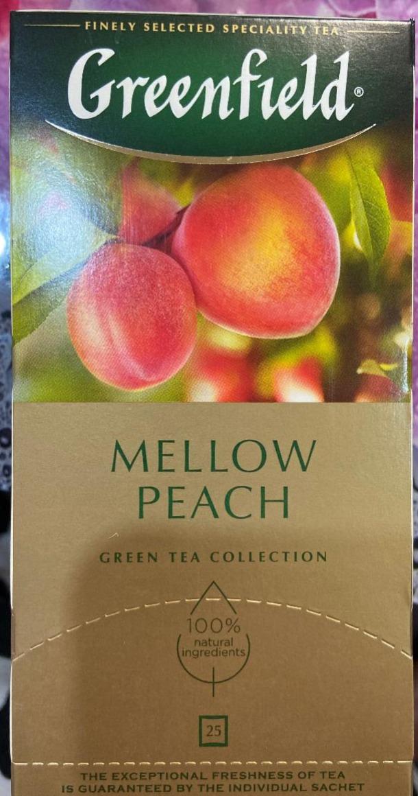 Фото - Чай зелёный Mellow Peach с ароматом персика и мандарина Greenfield