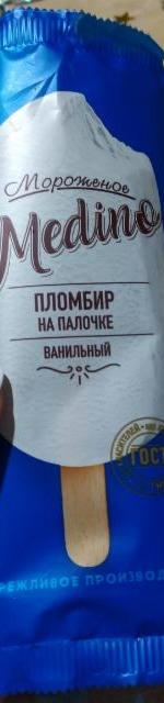 Фото - мороженое пломбир с ароматом ванили на палочки Medino Новосибхолод