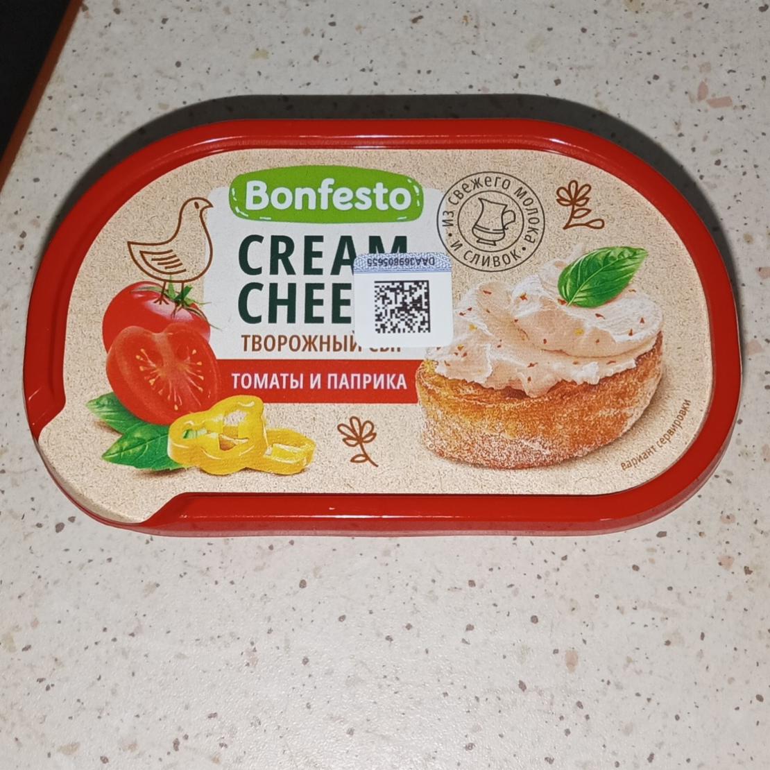 Фото - сыр мягкий творожный вяленые томаты Cremolle Бонфесто Bonfesto