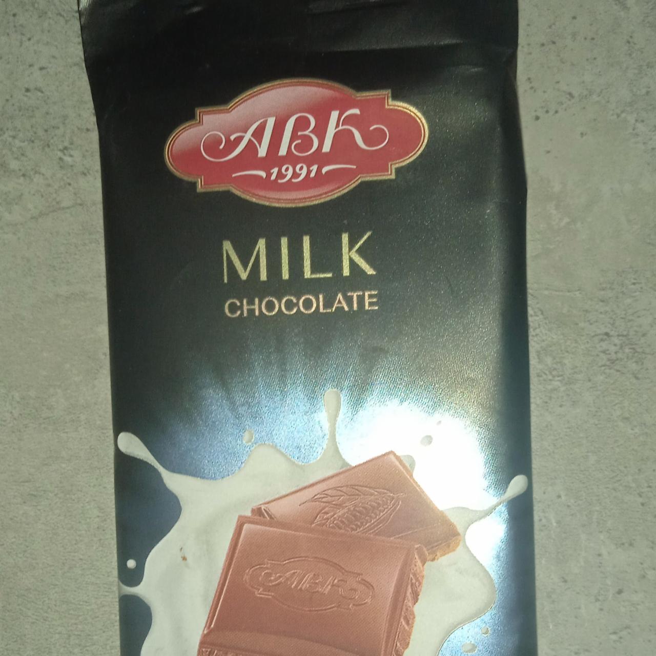 Фото - Шоколад молочный Milk Chocolate АВК