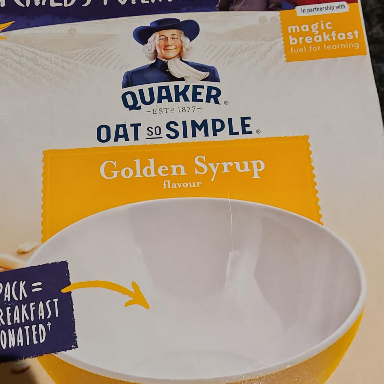 Фото - Oats Oat So Simple golden syrup Quaker