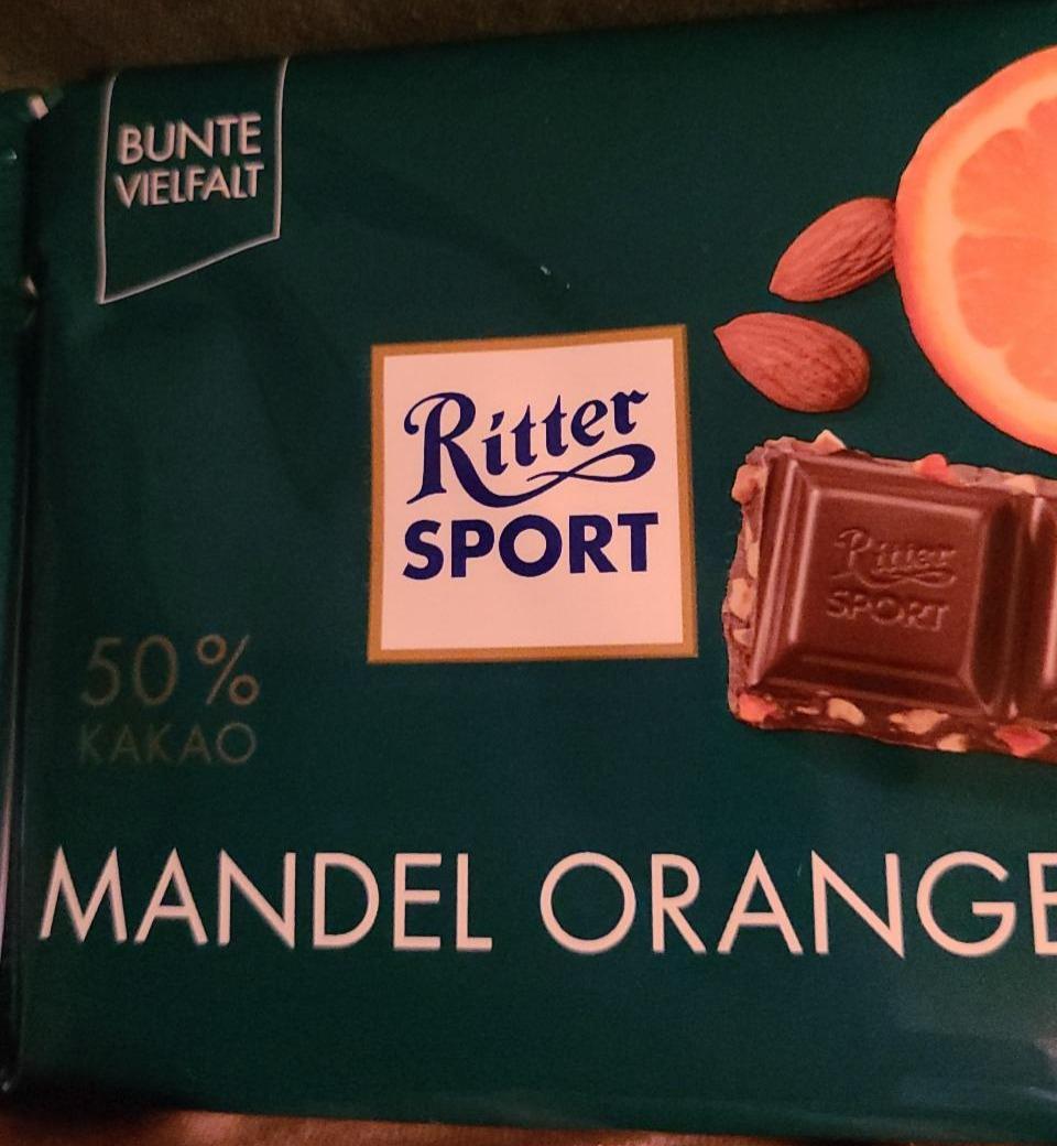 Фото - Шоколад темный с миндальным орехом и апельсином Ritter Sport