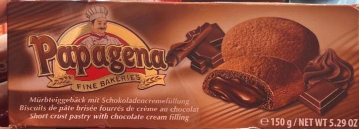 Фото - Печенье шоколадное с шоколадной начинкой Papagena