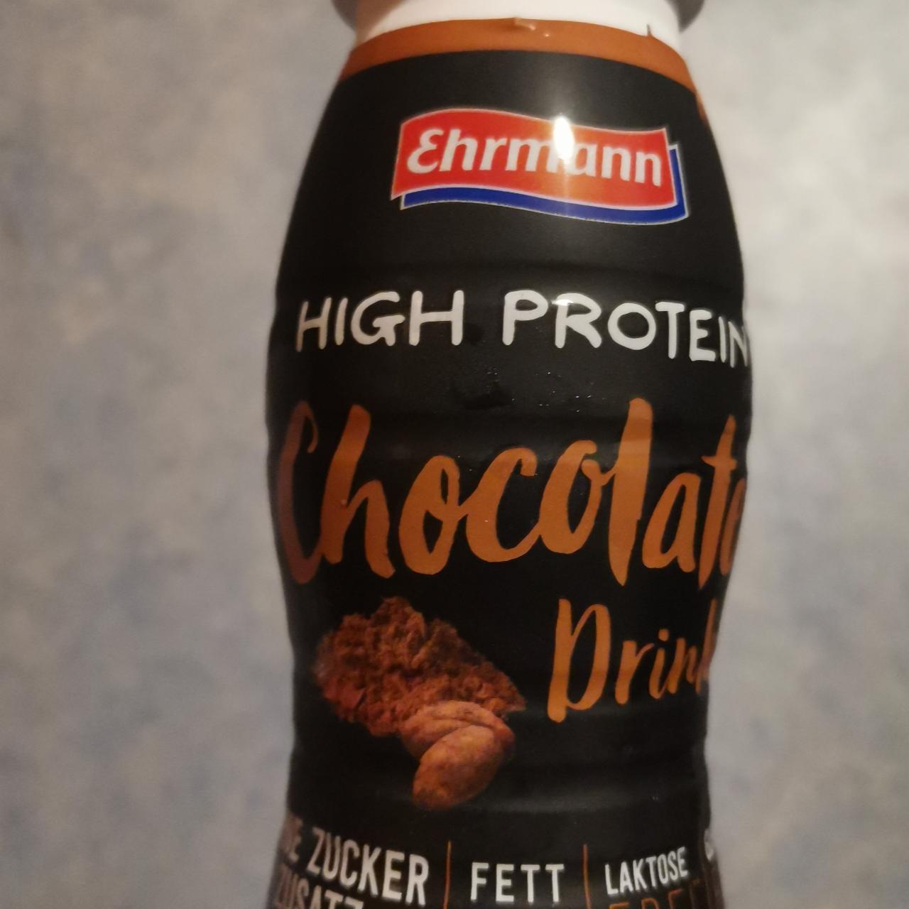Фото - High protein Chocolate drink Ehrmann