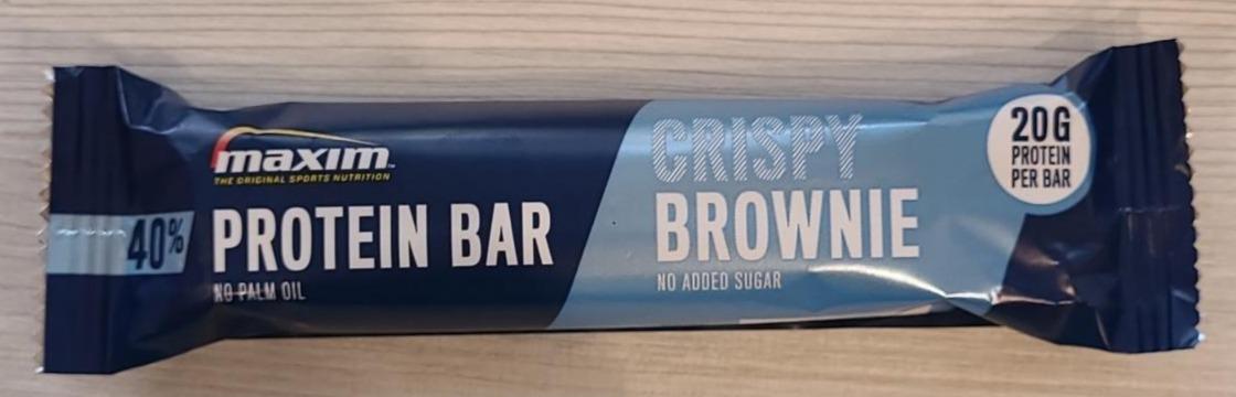 Фото - Protein bar crispy brownie 40% Maxim