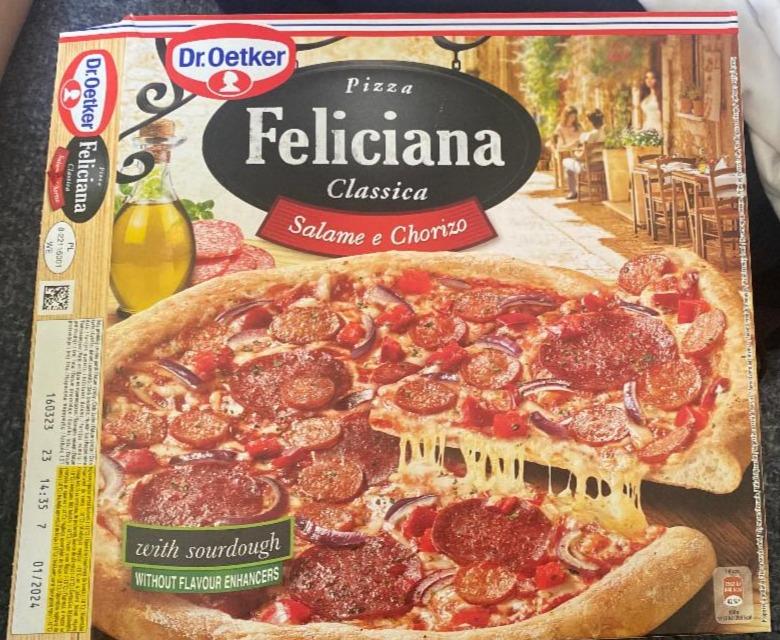 Фото - Пицца с салями Feliciana Salame e Chorizo Pizza Dr.Oetker