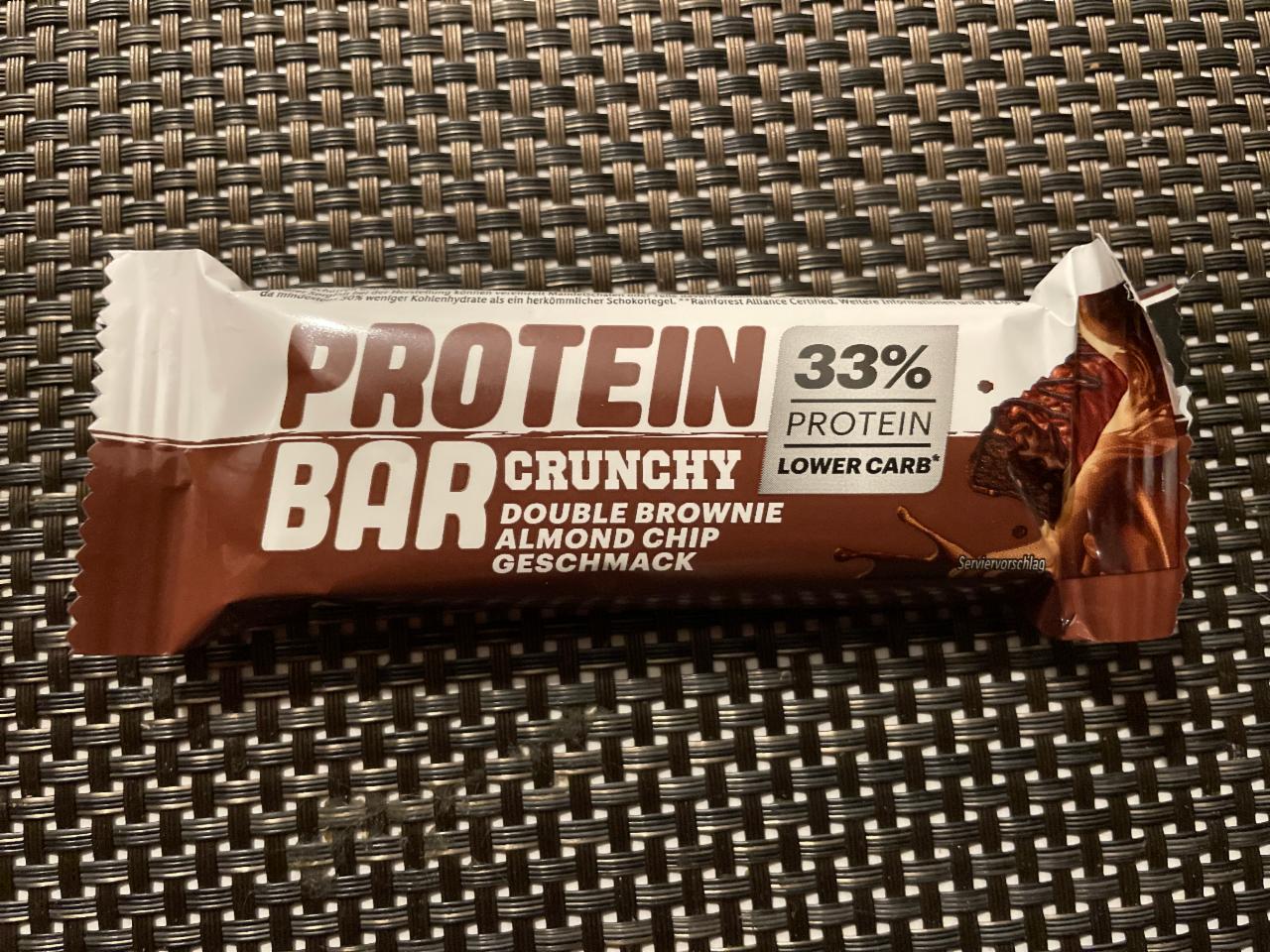 Фото - Protein Bar 33% crunchy double brownie almond chip geschmack Lidl