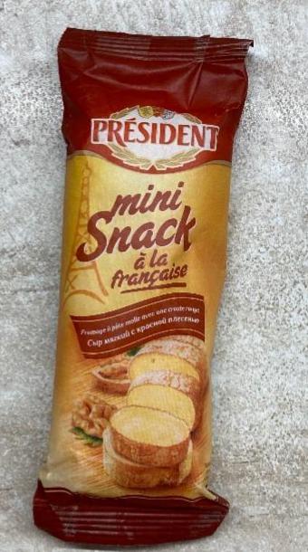 Фото - Сыр Мягкий с красной плесень Mini snack à la Française President Президент