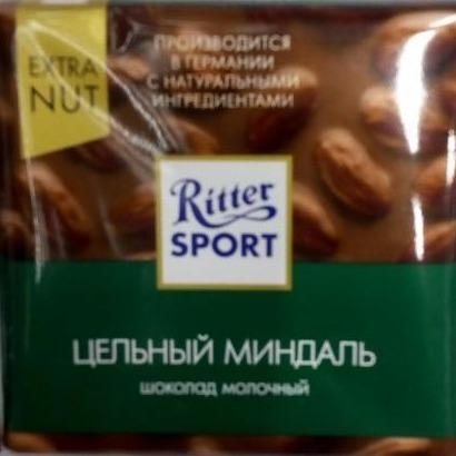 Фото - Шоколад молочный с цельным миндальными орехами Nut Selection Ritter Sport