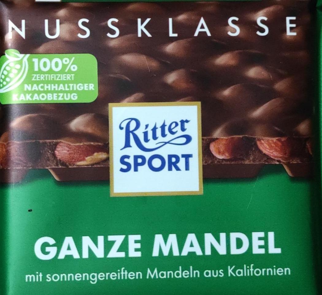 Фото - Шоколад молочный с цельным миндальными орехами Nut Selection Ritter Sport