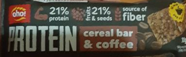 Фото - protein cereal bar & coffee
