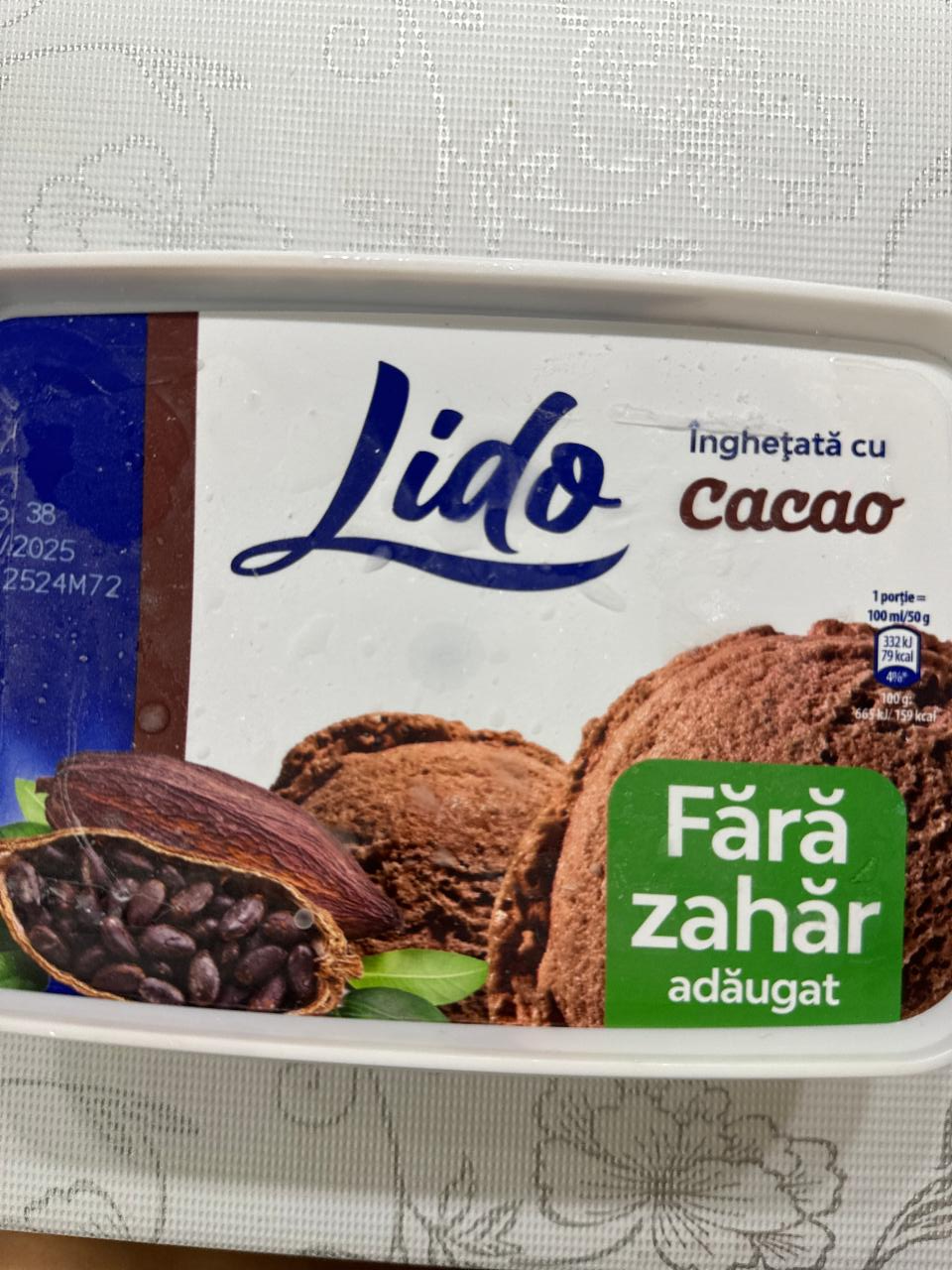 Фото - Мороженое без сахара с какао Lido