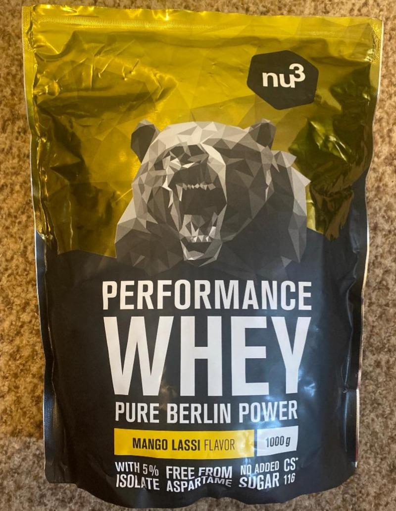 Product “Nu3 - Performance whey pure Berlin power (mango lassi flavor)”