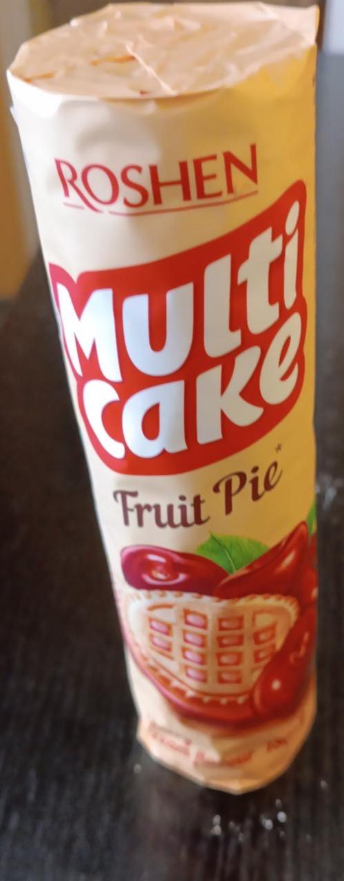 Фото - Печенье сахарное Cherry Cream Fruit Pie Multicake Roshen