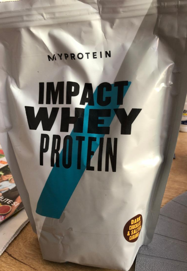 Фото - impact whey protein dark chocolate and salted caramel Myprotein
