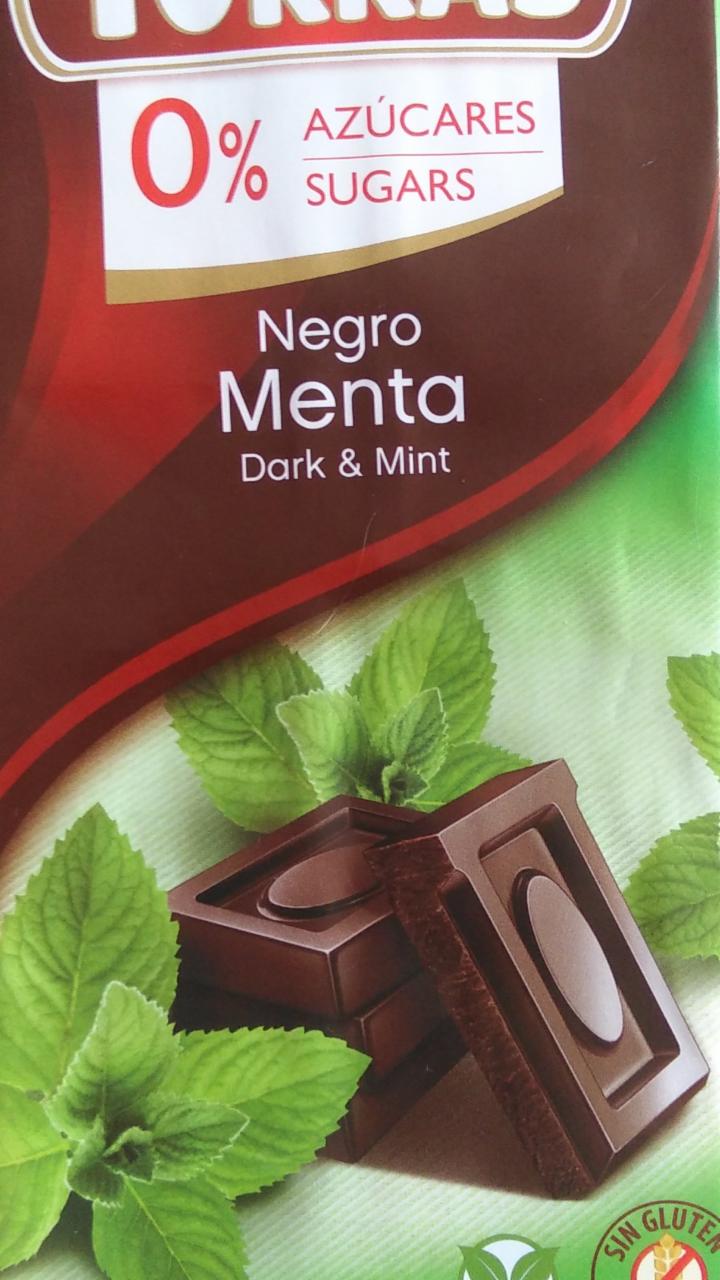 Фото - Шоколад черный с мятою Dark & Mint 0% sugar Torras