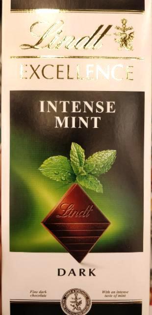 Фото - Lindt excellence intense mint dark