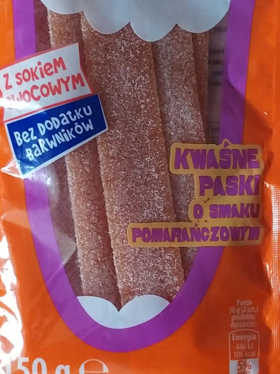 Фото - желейные конфеты Candi со вкусом мандарина в сахарной посыпке Biedronka