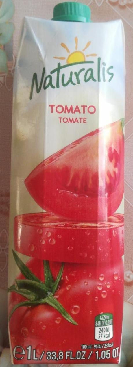 Фото - Сок томатный с солью и сахаром Naturalis