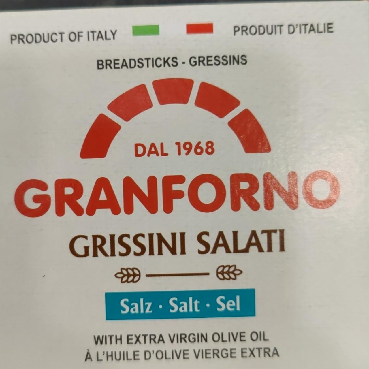 Фото - Grissini salati хлебные палочки с солью Granforno
