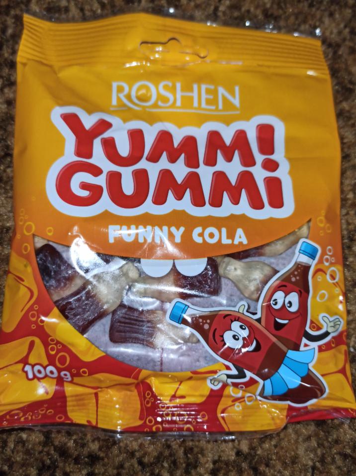 Фото - желейные конфеты Yummi gummi cola Roshen