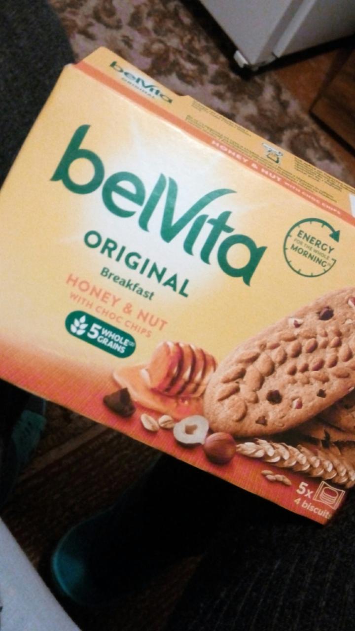 Фото - печенье Бельвита завтрак с медом и орехами BelVita