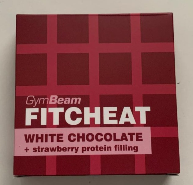 Фото - Белый шоколад с протеином и клубничным вкусом GymBeam