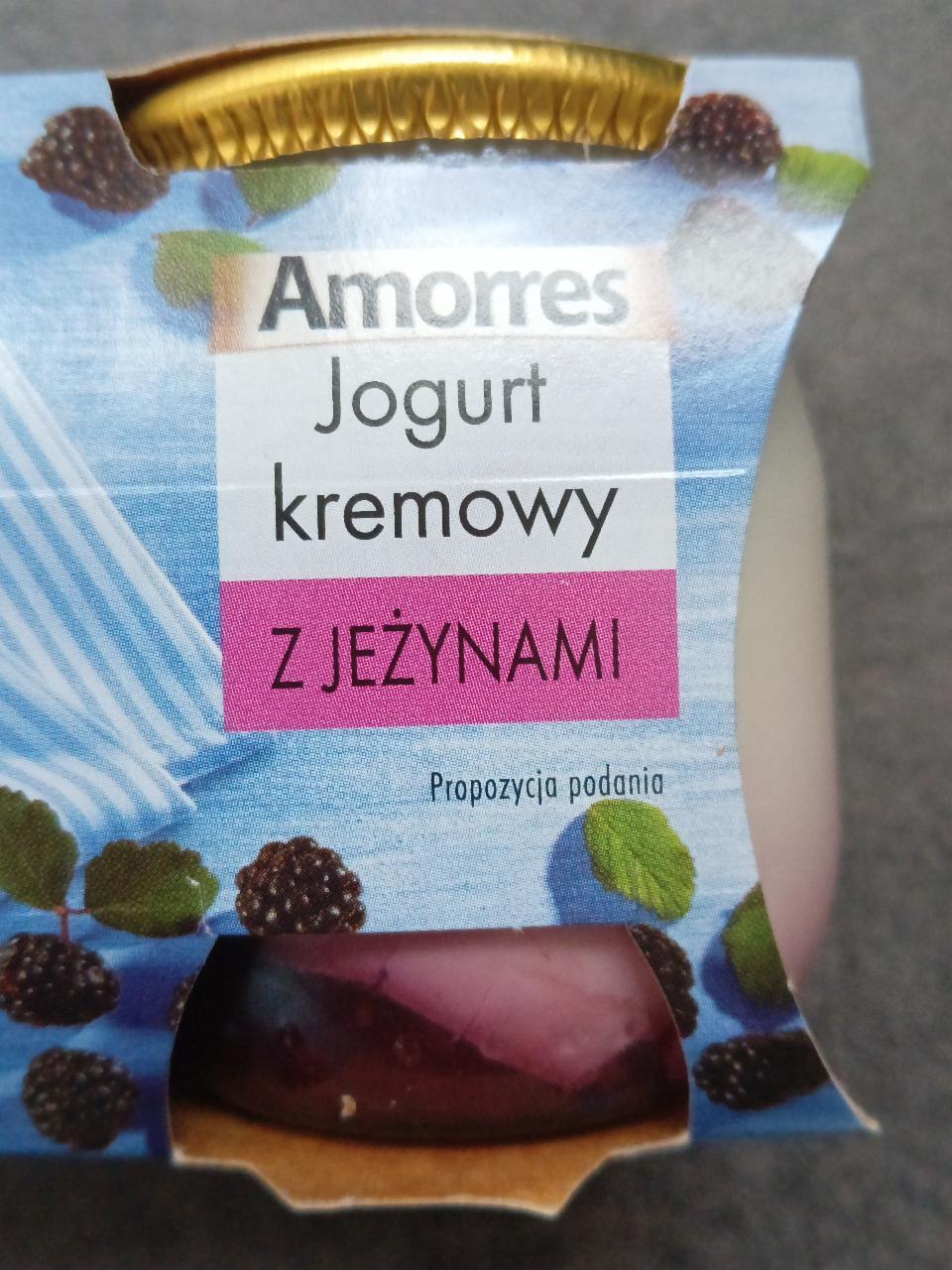 Фото - Йогурт кремовый с ягодами jogurt kremowy z jeżynami Amorres